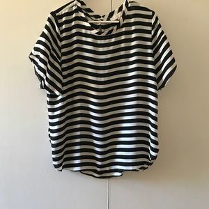NEVER WORN LOFT Striped Blouse